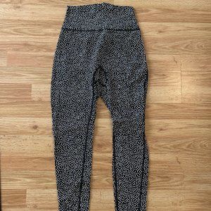 BuffBunny Legacy Leggings Black Bossy Print Small